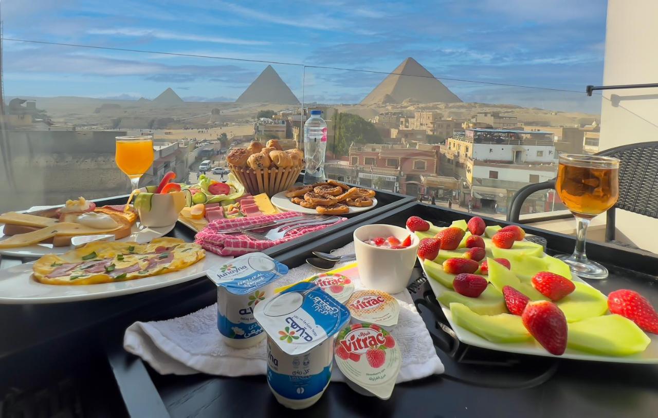 Steps In Pyramids View Hotel Kafret el-Gabal Exterior foto