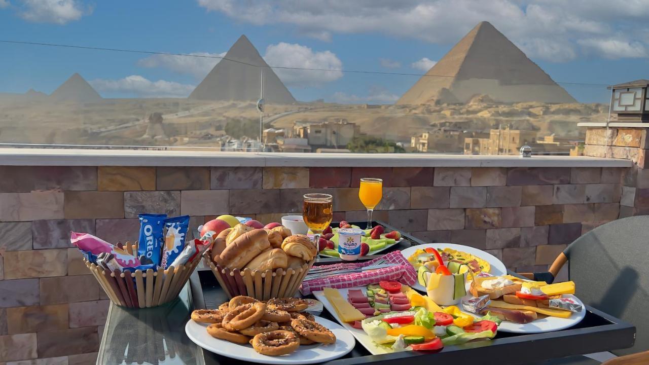 Steps In Pyramids View Hotel Kafret el-Gabal Exterior foto