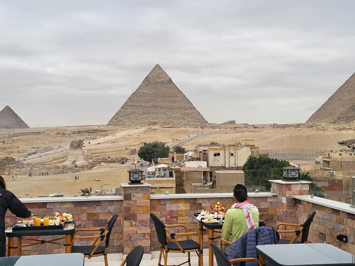 Steps In Pyramids View Hotel Kafret el-Gabal Exterior foto