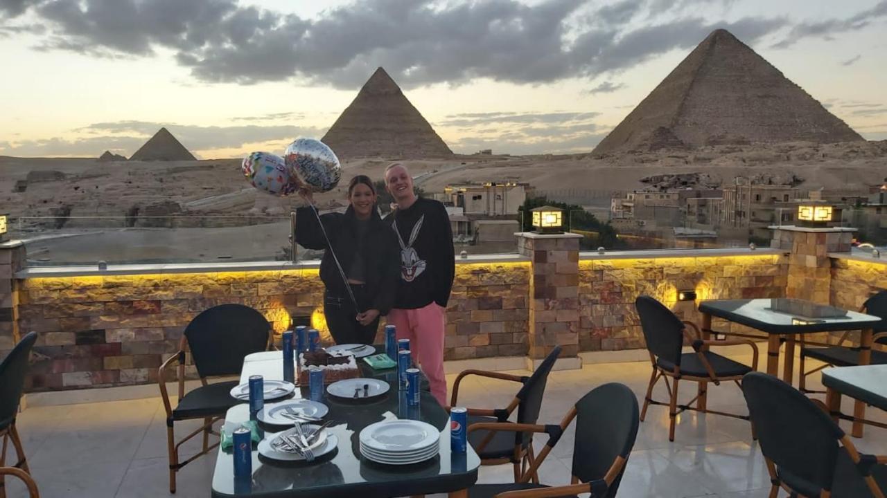 Steps In Pyramids View Hotel Kafret el-Gabal Exterior foto