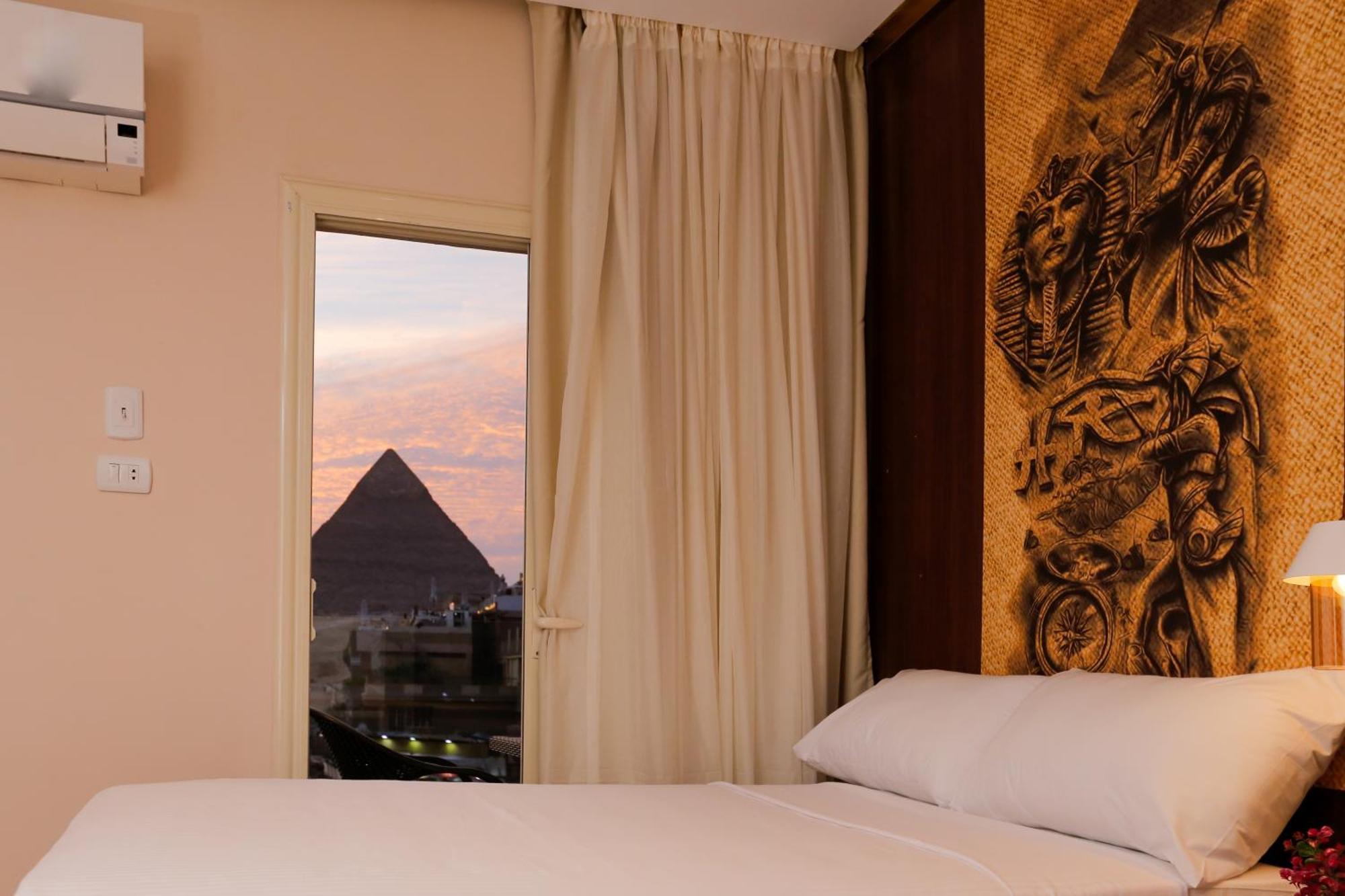 Steps In Pyramids View Hotel Kafret el-Gabal Exterior foto