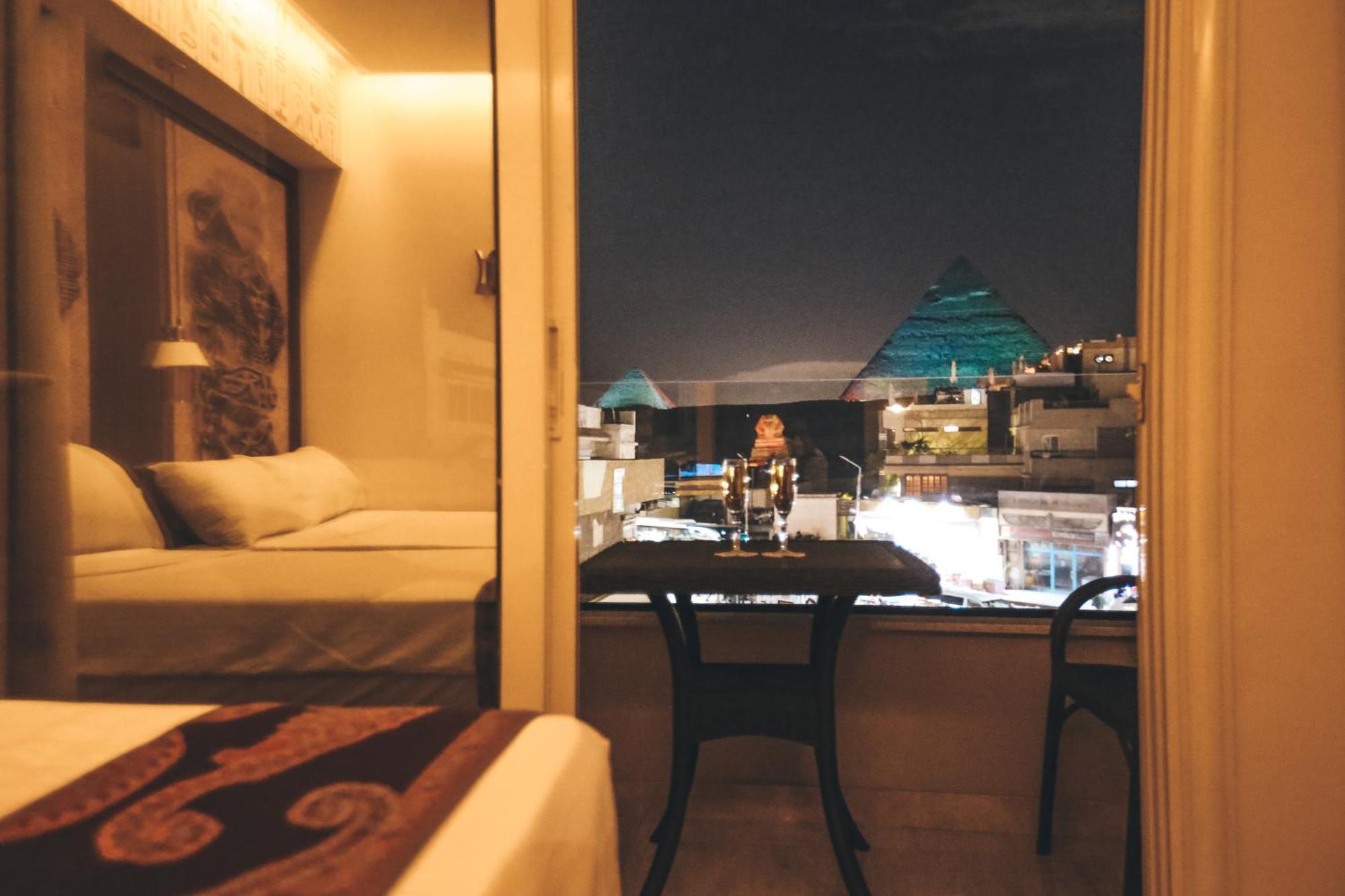 Steps In Pyramids View Hotel Kafret el-Gabal Exterior foto