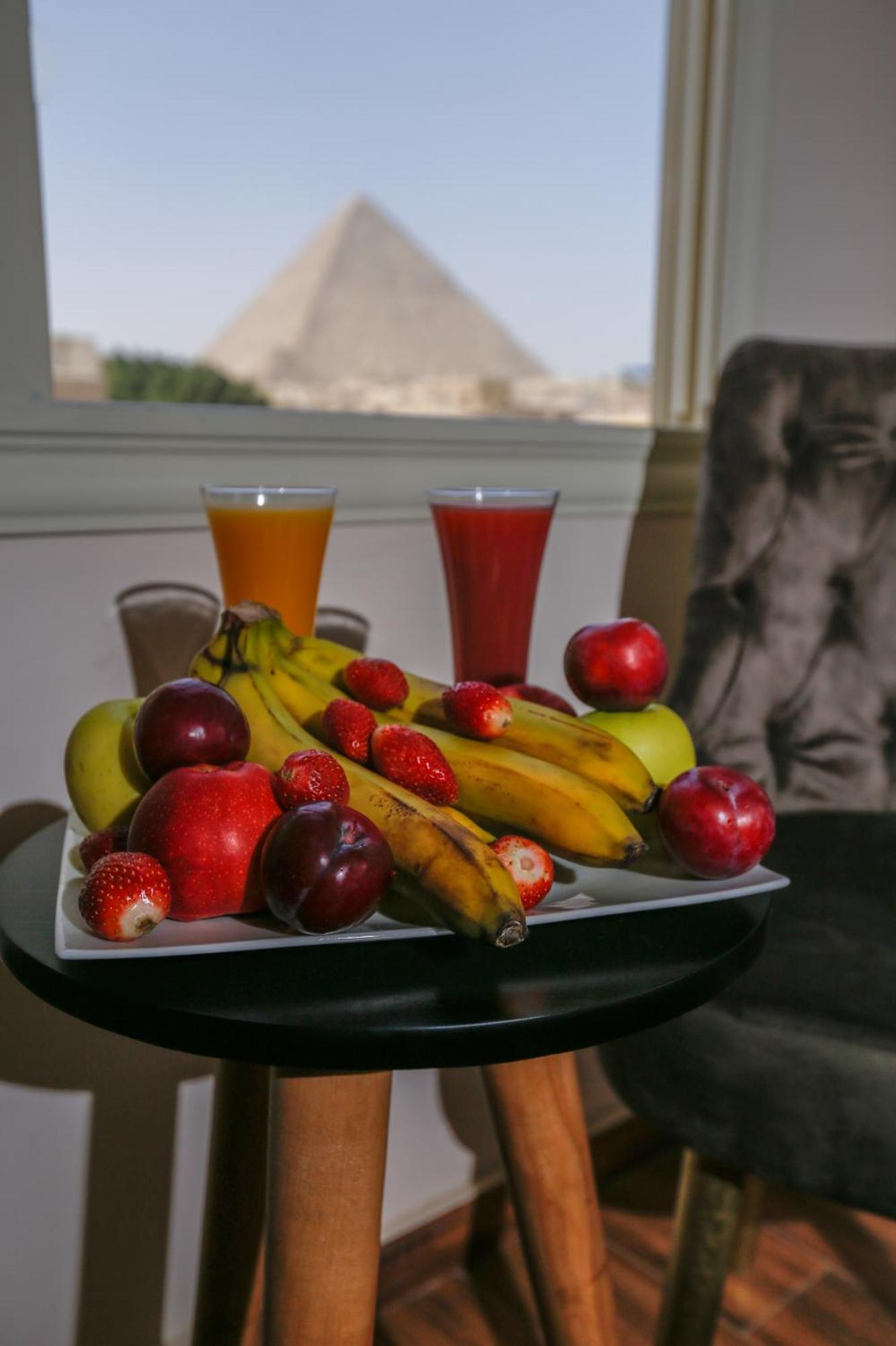 Steps In Pyramids View Hotel Kafret el-Gabal Exterior foto